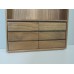 Paloma Walnut Open Wardrobe Unit with Drawers
