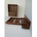 Paloma Walnut Open Wardrobe Unit with Drawers