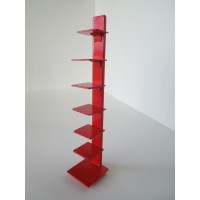 Tower Bookcase in Red