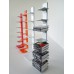 Tower Bookcase in Silver