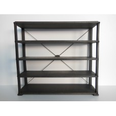 Paxton 5 Tier Shelving Unit in Natural Steel Finish