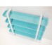 Studio 4 Tier Shelving Unit in Tiffany Blue/White