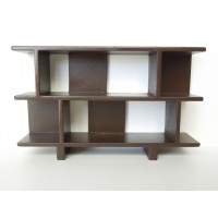 Vendi 2 Tier Bookcase in Espresso