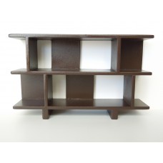 Vendi 2 Tier Bookcase in Espresso