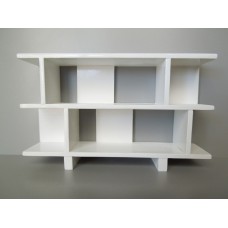 Vendi 2 Tier Bookcase in White