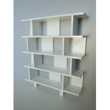 Vendi 4 Tier Bookcase in White