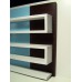 Zig Zag Shelving Unit in Blue