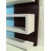 Zig Zag Shelving Unit in Blue