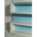 Zig Zag Shelving Unit in Blue