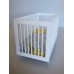 Madison Crib in White with Yellow/Gray/White Bedding