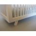 Madison Crib in White with Yellow/Gray/White Bedding