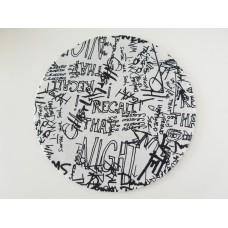 Graffiti Round Area Rug