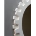 Gear Wall Mirror in White