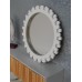 Gear Wall Mirror in White