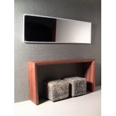 White Thin Profile Wall Mirror