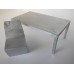 Vintage Metal Parsons Desk and Chair