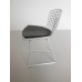 Bertoia Chair in Chrome with Black Seat Pad