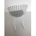 Bertoia Chair in Chrome with Black Seat Pad