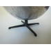 Egg Chair in Vintage Brown Fabric Metal Back