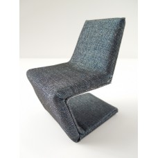 Klein Chair in Dark Blue Chambray