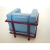 Le Corbusier Petit Lounge Chair Blue/Burgundy