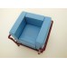 Le Corbusier Petit Lounge Chair Blue/Burgundy