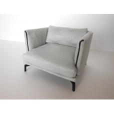 Lusso Chair in Gray Micro Suede