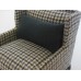 Marcel Wingback Chair in Houndstooth