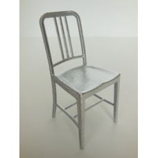 Navy Chair in Silver
