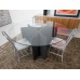 Navy Chair in Silver