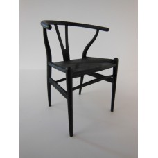 Wishbone Chair - Black with Black Seat