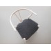 Wishbone Chair - White with Gray Hide Seat