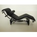 Le Corbusier LC4 Chaise Lounge Stock Black