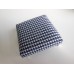 Ottoman in Blue / Black / White Check