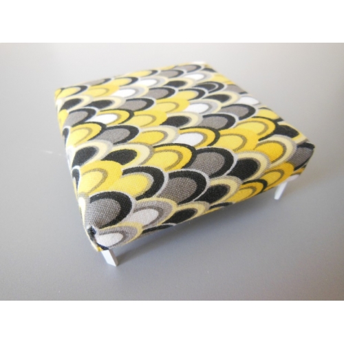 Modern Dollhouse Furniture M112 Pods Ottoman In Yellow Modern Dollhouse Furniture M112 Pods Ottoman In Yellow