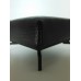 Lusso Ottoman in Black Croc