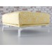 Lusso Ottoman in Yellow Metallic