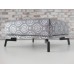 Lusso Ottoman in Gray Metallic