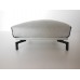 Lusso Ottoman in Gray Micro Suede