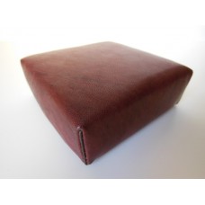 Mahogany Leather Ottoman