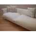 Lusso Couch in White Micro Suede