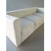 White Microsuede Metro 2 Sofa