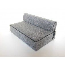 Moda Convertible Sofa in Gray Fabric