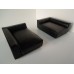 Uno Sofa in Black Leather - Left Arm