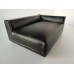 Uno Sofa in Black Leather - Right Arm