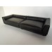 Uno Sofa in Black Leather - Right Arm