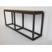 Industrial Console Table - Black Base with Rusted Top