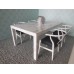 Faux Marble Parsons Dining Table