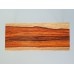 Parsons Dining Table - White Base with Cocobolo Top