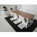 Parsons Dining Table - White Base with M.U.T.T. Top